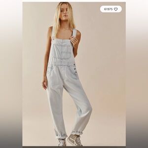 We The Free Ziggy Light Blue Women's Denim Overalls size Small